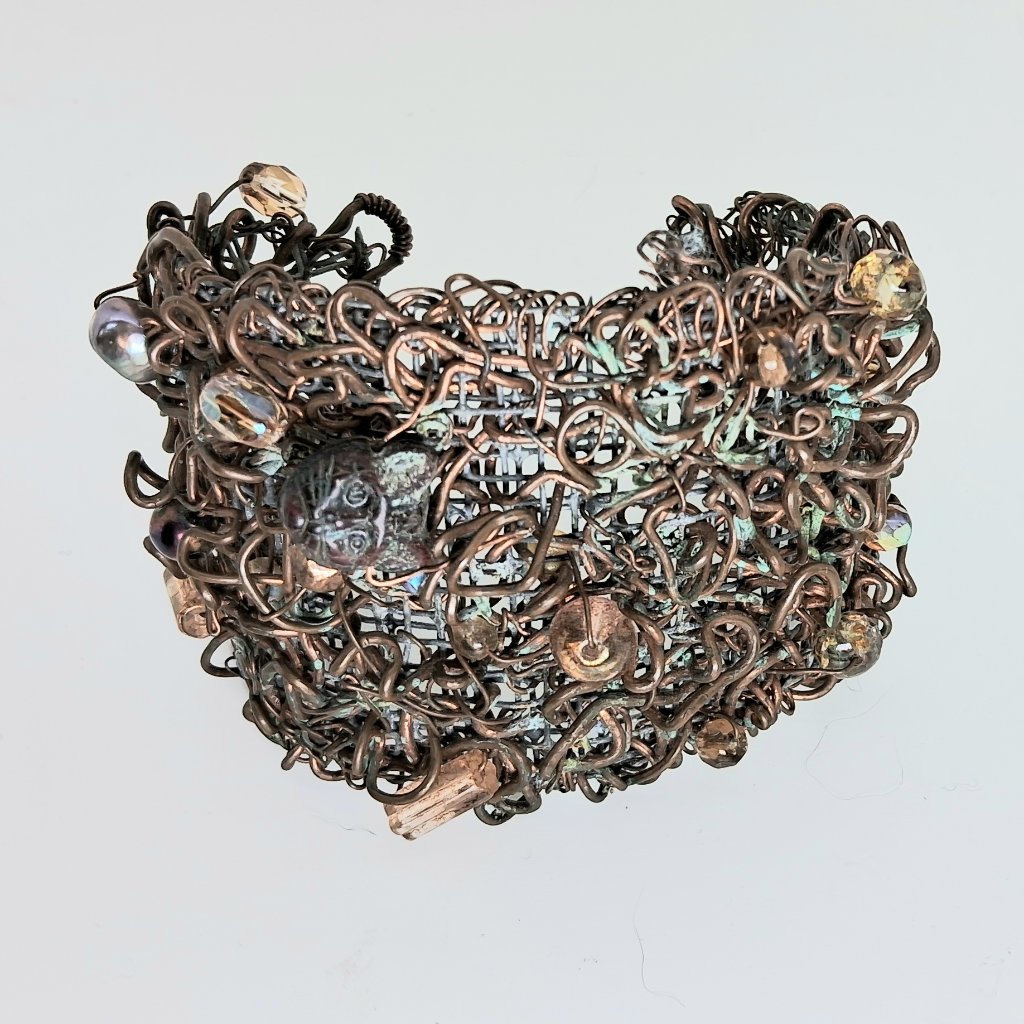 Vintage Brutalist Copper Cuff